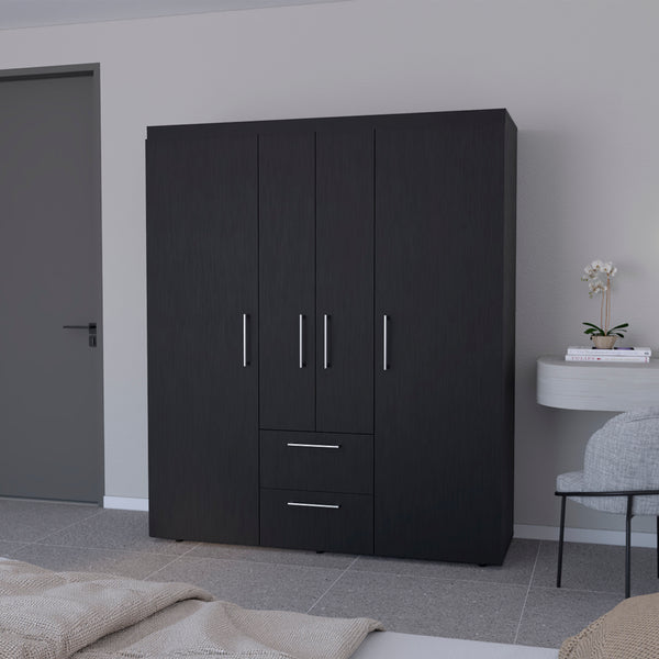 Armoire Elma, Bedroom, Black