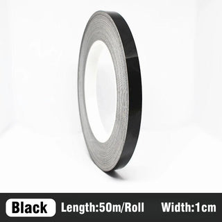 Buy 1cm-black 50M Self-Adhesive Tile Sticker Tape Gold Silver Floor Waterproof Wall Gap Sealing Strip Tile Beauty Seam Sticker Home Decoration