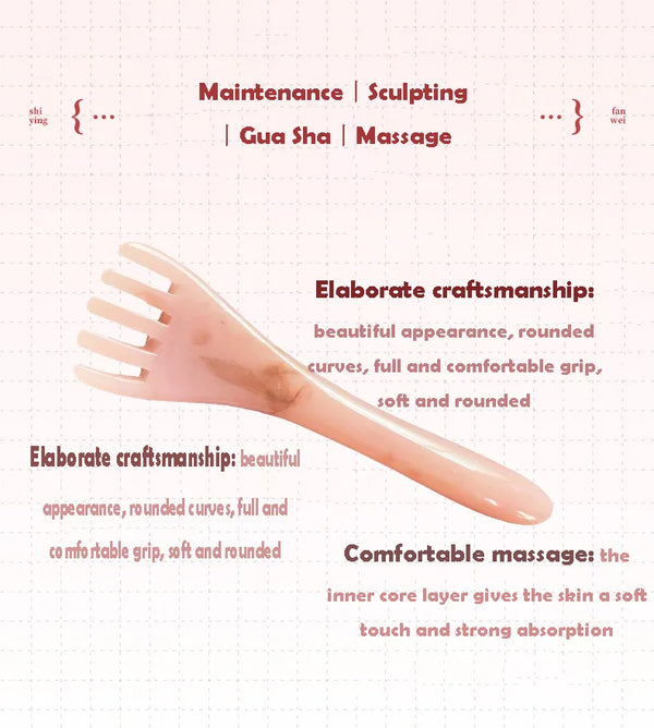 Head Massager Scalp Gua Sha for Body Neck Leg Massage Five-Claw Head Scraping Stick Massage Scraping Claw Massage Visage