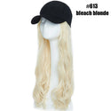 BENEHAIR Synthetic Baseball Cap With Hair Long Wavy Fake Hair Hat Wig Hair Extensions Hat With Hair Natural Hairpiece for Women