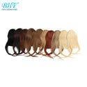 BHF Human Hair Bangs 8inch 20g Front 3 Clips in Straight Remy Natural Human Hair Fringe All Colors