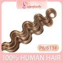 Body Wave Clip in Hair Extensions 100% Human Hair 7 Pieces Bone Straight Clip Ins Hair Extension Real Natural European Hair