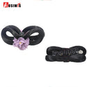 AOSI Hair Braided Clip in Hair Bun Chignon Hairpiece Donut Roller Bun Hairpiece Hand Knitting Braid Synthetic Chignon