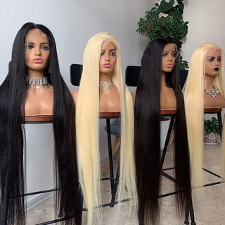 Brazilian Staight Hair  Wig Glueless Pre Plucked Lace Front Wigs Sunlight Remy Human Hair Wigs for Black Women