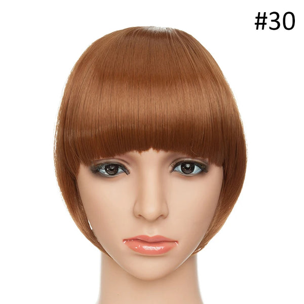 BENIHAIR Synthetic Clip in Hair Bangs Hairpiece Clip in Hair Extension Hair Extension Blunt Bangs Fake Bangs for Women