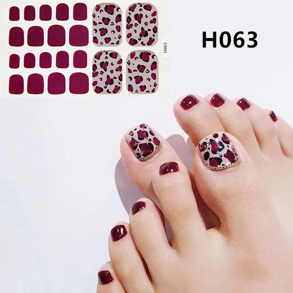 22Tips/Sheet Toenail Sticker