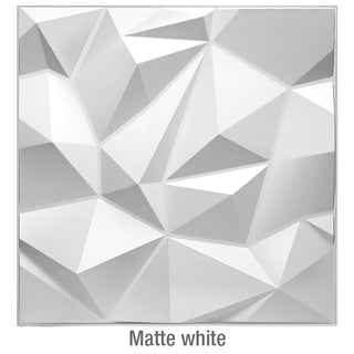 Buy b-matte-white 30x30cm  Non-Self-Adhesive 3D Wall Sticker