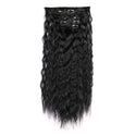 Clip in Hair Extensions Synthetic Fiber Hairpieces 22"