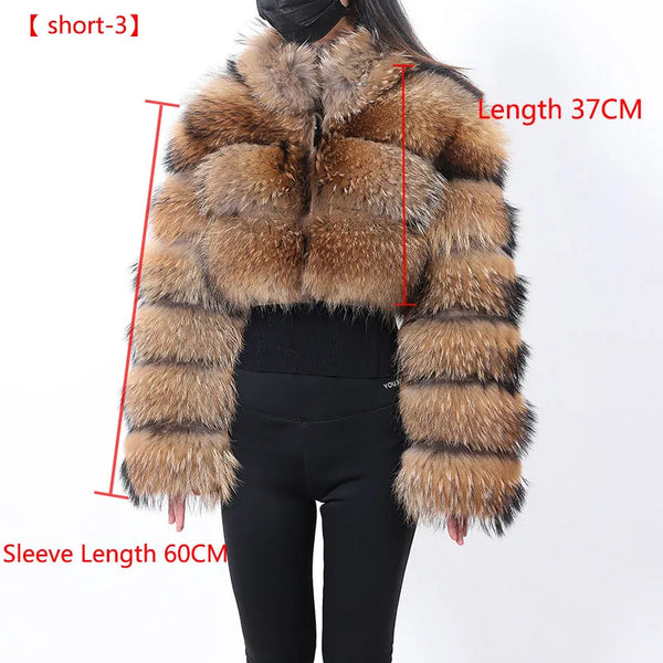 MAOMAOKONG 2023 Trend New Real Fur Coat Natural Fox Fur Women's Winter Coats Short Jackets Female Clothing Vests Fashion