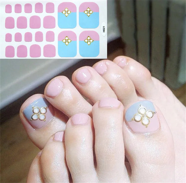 22Tips/Sheet Toenail Sticker