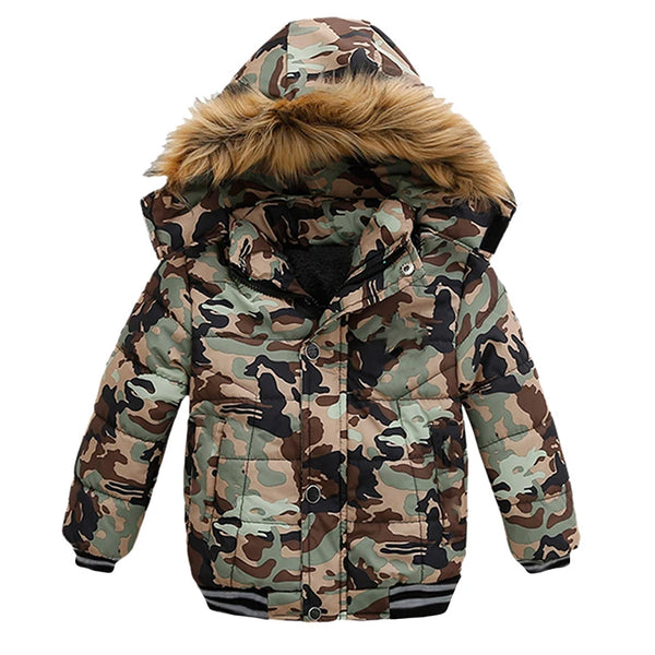 Boys Jacket for Children Coats 2023 Autumn Winter Jackets Kid Warm Hooded Zipper Outwear Coat for Boy Clothes Costume 2 3 4 5 6Y