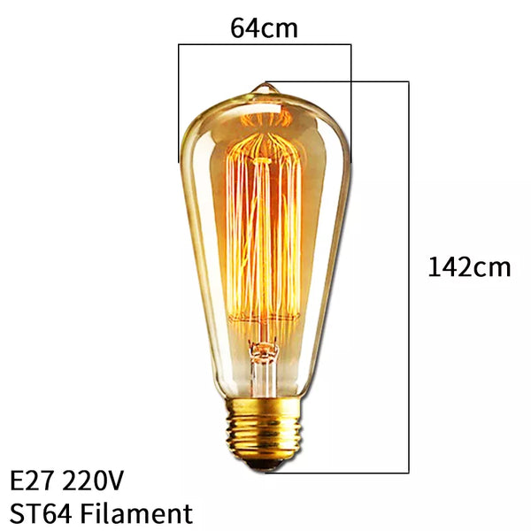 Dimmable Edison Light Bulb E27 40W 220V Retro Vintage Edison Bulb Incandescent Ampoule Bulbs Vintage Edison Lamp Retro Light