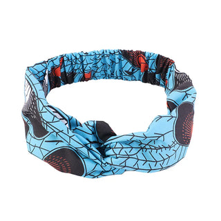 Buy 227-lake-blue African Pattern Print Headband