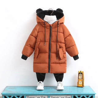 Buy brown CROAL CHERIE Girls Jackets Kids Boys Coat Children Winter Outerwear &amp; Coats Casual Baby Girls Clothes Autumn Winter Parkas