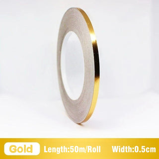 Buy 0-5cm-gold 50M Self-Adhesive Tile Sticker Tape Gold Silver Floor Waterproof Wall Gap Sealing Strip Tile Beauty Seam Sticker Home Decoration