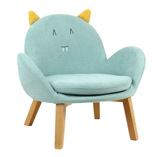 Buy blue-cat Children Bedroom Back Sofa Seat for Dormitory Baby Learning Cartoon Shape Mini Sofas Kids Furniture Lazy Sofa Chair With Armrest