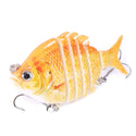 63mm 9.3g Lifelike Tilapia Swimbait Fishing Lures Hard Bait Lure With Treble Hook Multi Jointed Lures for Bass Fishing Tackle