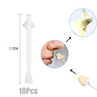 Buy white 10pcs Nose Wax Stick Nose Hair Removal Tool Kit Beeswax Safe Quick Beads Strips Wax Stick Hair Removal Kits