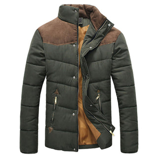 Buy 1 Autumn Winter Coats Men Parka Cotton Warm Thick Jackets Padded Coat Male Outerwear Jacket