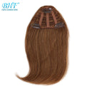 BHF Human Hair Bangs 8inch 20g Front 3 Clips in Straight Remy Natural Human Hair Fringe All Colors