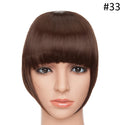 BENIHAIR Synthetic Clip in Hair Bangs Hairpiece Clip in Hair Extension Hair Extension Blunt Bangs Fake Bangs for Women