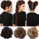 BENEHAIR Synthetic Women Chignon Messy Hair Bun Scrunchy Hair Bun Rubber Band Hairband Hairpiece Updo Chignon Donut Roller