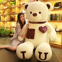 100cm Plush Toy Teddy Bear Giant  T Shirt Soft Stuffed Animals Pillow Dolls Grilfriend Kids Wife Birthday Valentines Day Decor