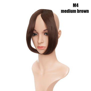 Buy medium-brown BENEHAIR Bangs Clip in Middle Part Bangs Hairpieces Synthetic Clip in Hair Extension Top Hair Piece for Women Fake Hair