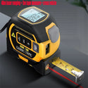 3 in 1 Laser Tape Measure Rangefinder Infrared High-Precision Intelligent Electronic Ruler Cross Line Measuring Instrument Level