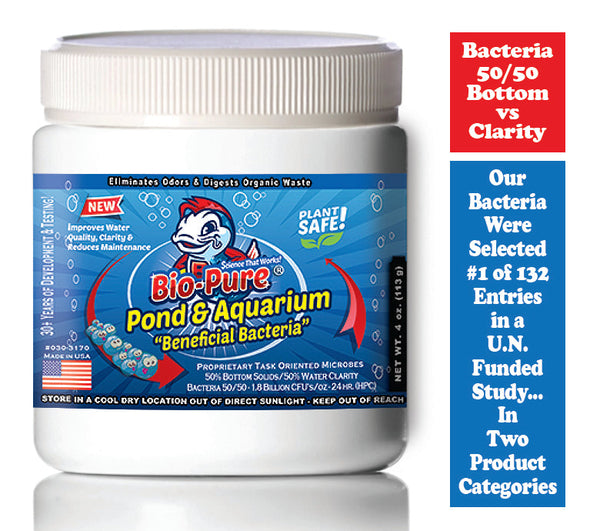 Bio-Pure Pond & Aquarium BENEFICIAL 4 Oz. Treats Up to 30,000. Gallons