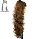 Desire for Hair 30 Inch Long Curly Claw Clip Ponytail Heat Resistant Synthetic Hairpieces Fake Hair Extensions