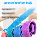 Body Sponge Silicone Brushes Bath Towels Body Scrubber Rubbing Back Peeling Massage Shower Extended Scrubber Skin Clean Brushes