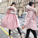 2021 New Cotton Thicken Warm Winter Jacket Coat Women Casual Parka Winter Clothes Fur Lining Hooded Parka Mujer Coats