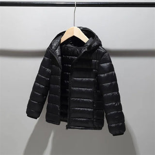 Buy black Boys Girls Cotton Winter Fashion Sport Jacket Outwear Children Cotton-Padded Jacket Boys Girls Winter Warm Coat