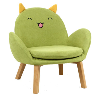 Buy green-rabbit Children Bedroom Back Sofa Seat for Dormitory Baby Learning Cartoon Shape Mini Sofas Kids Furniture Lazy Sofa Chair With Armrest