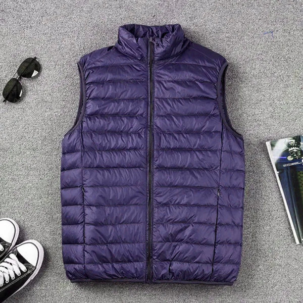 Coat Ultralight Sleeveless Puffer Vest Jacket Ultra Thin Warm Lightweight Down Jacket Waistcoat Winter Men Duck Down Vest Coats