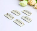 50pcs Blonde Hair Snap Clips 9 Teeth Clip in on Weft for Extensions U Shape Weave Toupee Wig Closure Styling Tools