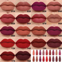 18Pcs/Set DNM Capsule Lipstick Set Color Fixing Lasting Non-Stick Cup Mouth Red Nude Makeup Sexy Women's Lips Solid Lip Gloss