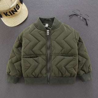 Buy green Boys Clothes Warm Winter Girls Coat Kids Jacket Boys Outerwear Thicken Coats Cotton Boy Thicken Baby Clothing for Girl 2-7y