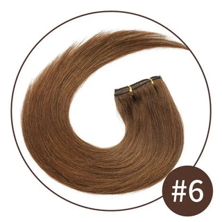 Buy 6 Doreen 10 12 14 16 Malaysia Short Double Weft Clip in Human Hair Extensions Thick 100% Straight Hair Clip in Extensions 7 Pieces