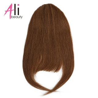 Buy 6 3 Clips Human Hair Bangs Remy Straight Clip in Hair Extensions Gradient Bangs 3D Blunt Cut Natural Hair Fringe Hairpiece