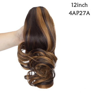 Buy 4ap27a BENEHAIR Synthetic Hair Bun Claw Ponytail Clip in Hair Extensions Fake Hair Hairpiece for Women Ponytail Hair Wavy Messy Bun