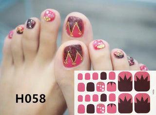 Buy h058 22Tips/Sheet Toenail Sticker