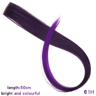 Buy 61h 22 Inch Synthetic Colored Highlight Hair Extensions