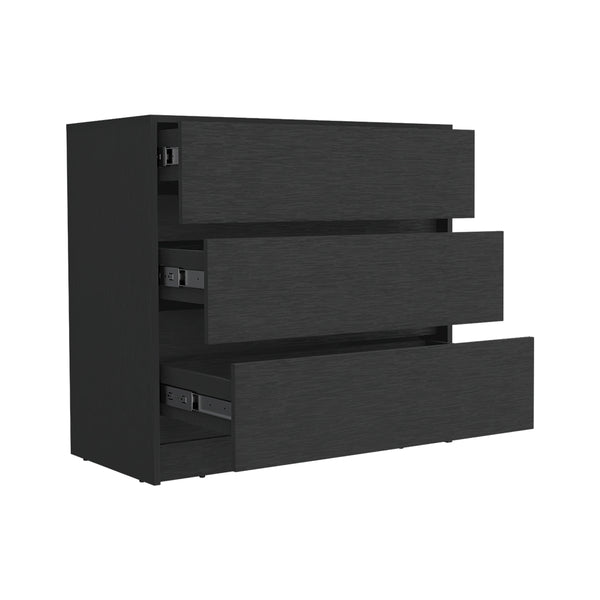 Dresser Maldus, Three drawers -Black