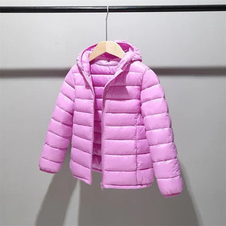 Buy purple Boys Girls Cotton Winter Fashion Sport Jacket Outwear Children Cotton-Padded Jacket Boys Girls Winter Warm Coat