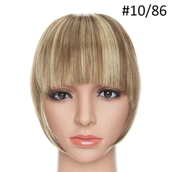 BENIHAIR Synthetic Clip in Hair Bangs Hairpiece Clip in Hair Extension Hair Extension Blunt Bangs Fake Bangs for Women