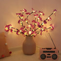 73cm LED Simulation Orchid Branch Lights 20 Bulbs Christmas Vase Filler Floral Light Holiday Garden Party Desktop Decor Lights