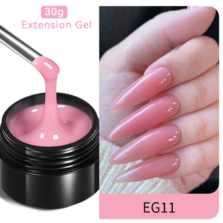 Buy eg11-30ml BORN PRETTY 60/30ml Hard Jelly Extension Nail Gel Polish French Nails Nude Pink White Clear Nail Supplies Gel for Extension