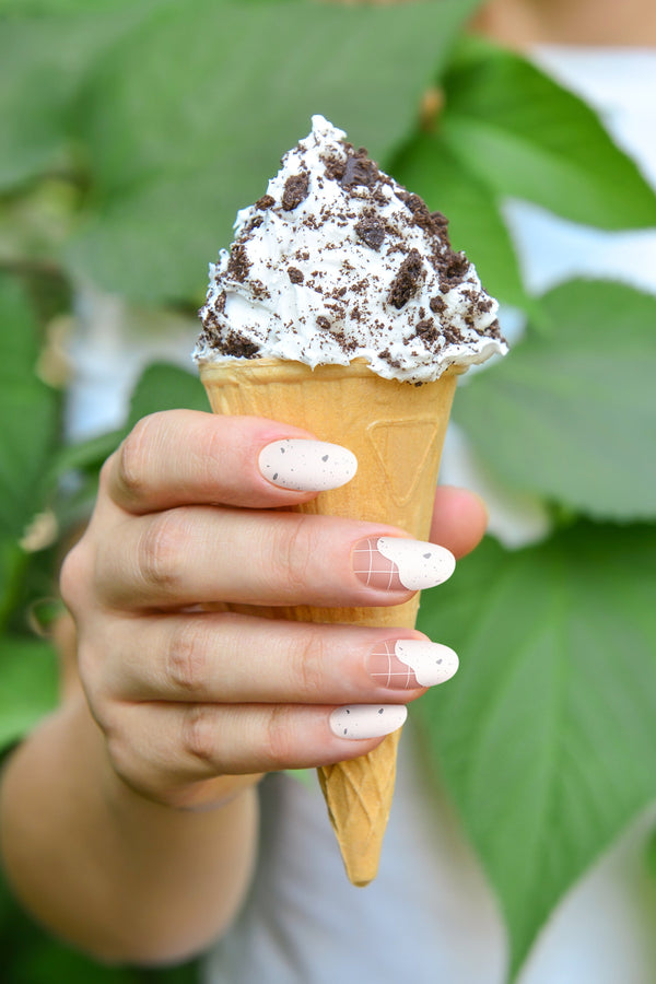 Sundaes and Cones | Soft & Durable Press-On Nails